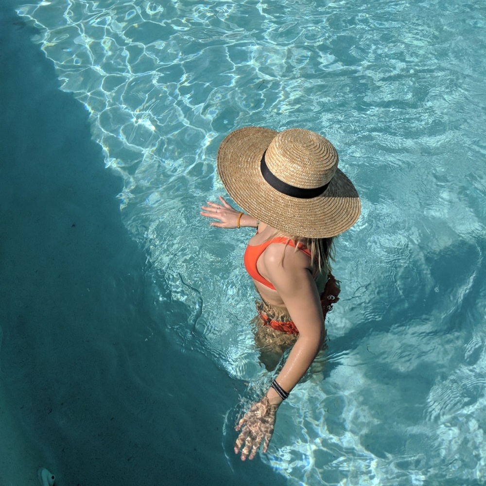 Lack of Color sun hat with bow detail